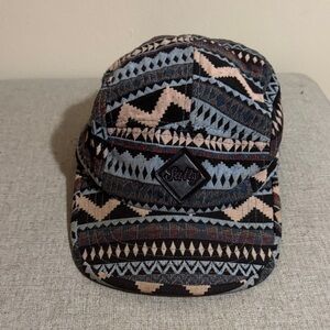 Patterned Salty Cap with Geometric Design